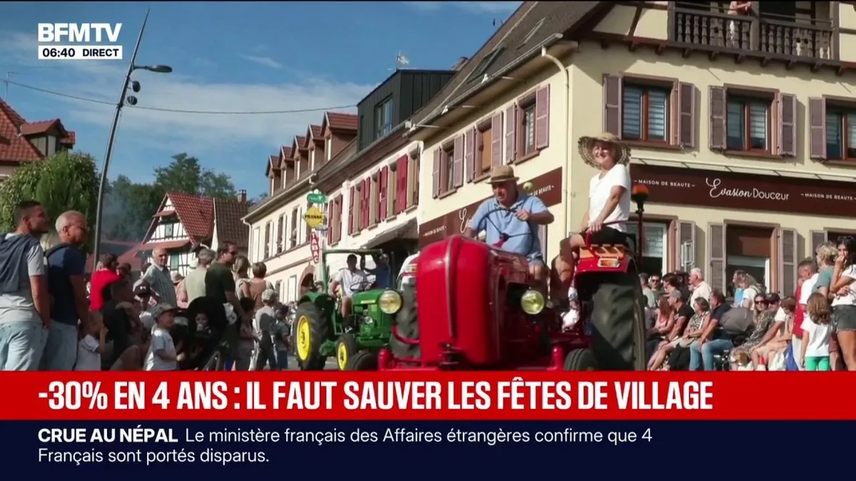 Entre 2020 et 2024, 30% des fêtes de village ont disparu en France