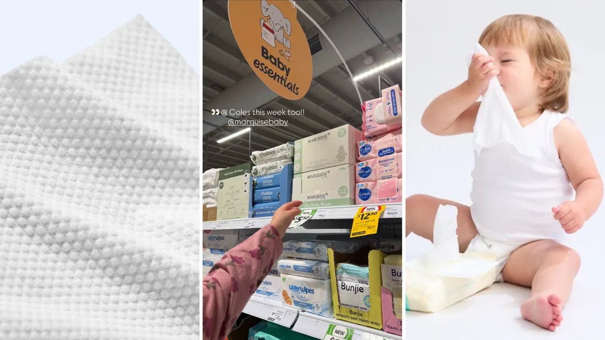The major change coming to Marquise baby wipes at Coles stores nationwide