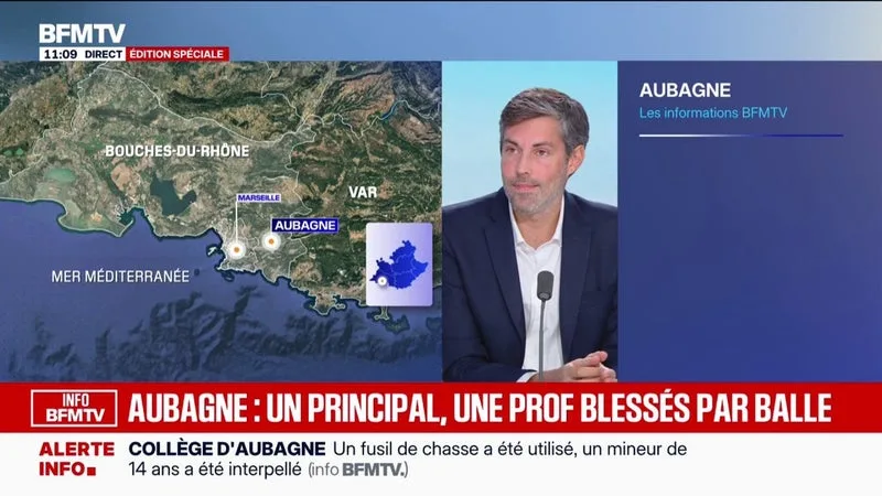 Principal blessé par balle à Aubagne: les coups de feu n’ont aucun lien avec le mouvement lycéen, le collège n’étant pas touché par des blocus