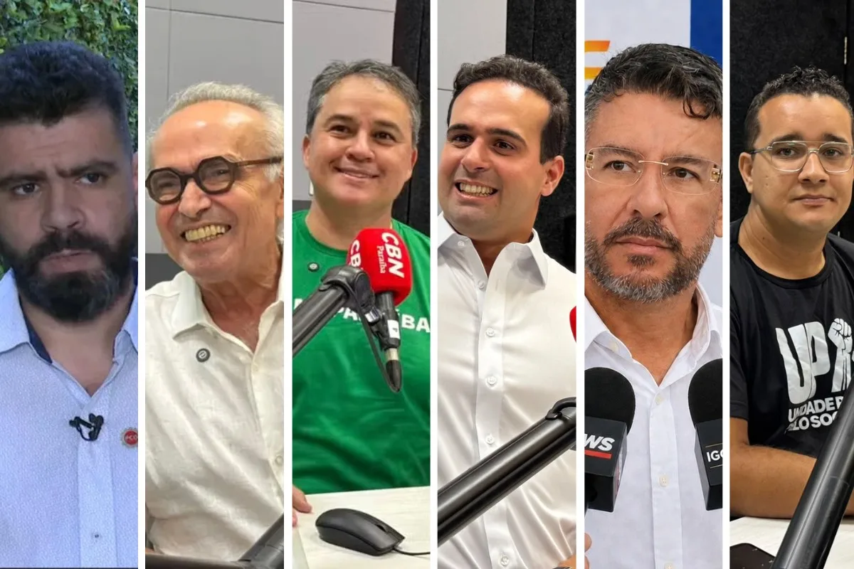 Sabatinas, encontro com estudantes e visita a instituição de saúde: veja como foi o dia dos candidatos ao governo da Paraíba