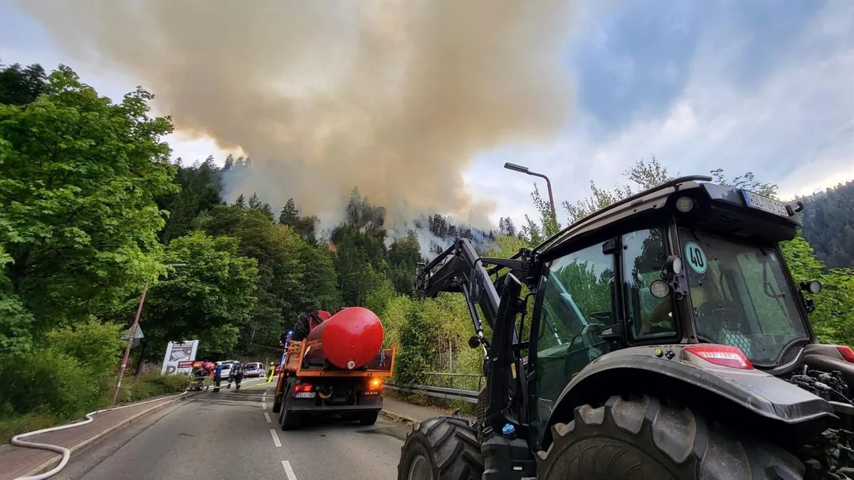 Waldbrände halten Feuerwehren im Hohen Venn und im Schwarzwald in Atem