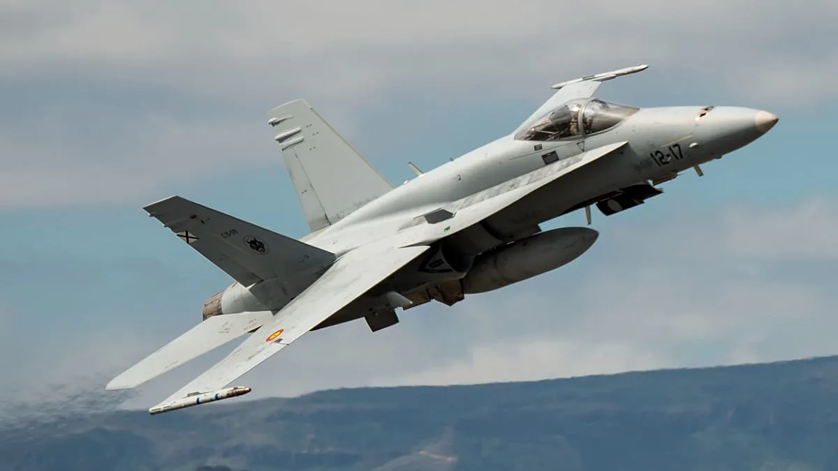 F-18 espanhóis da NATO abatem drone no espaço aéreo da Roménia