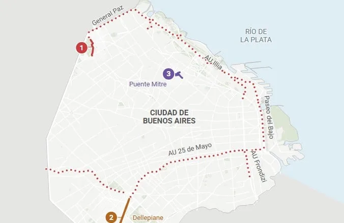 Gran Fondo Buenos Aires: qué autopistas y avenidas está cortadas este domingo por la carrera de ciclismo