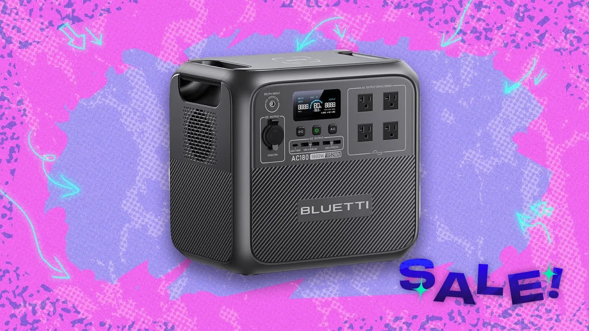 The Bluetti AC180 power station is under $450 right now at Amazon — score $150 off