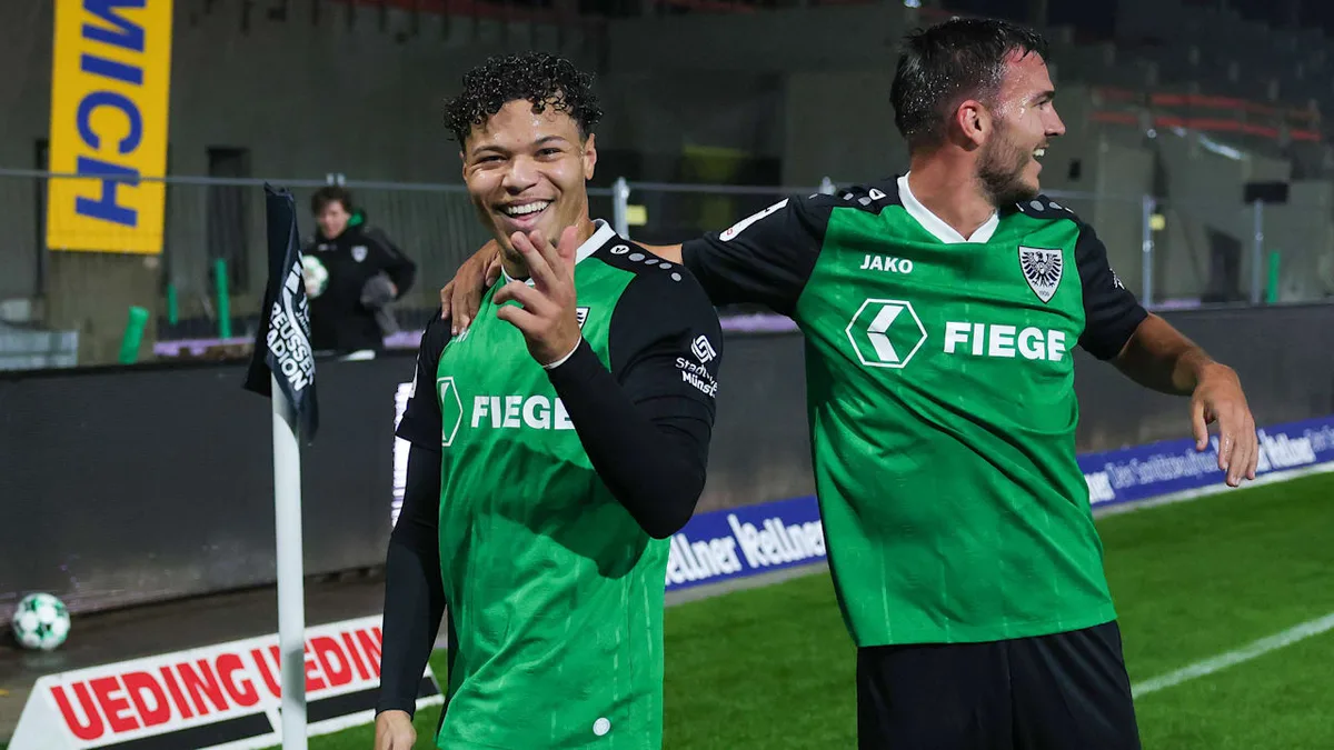 Zu spät im Preußenstadion - Ndikom-Papa verpasst Traum-Tor