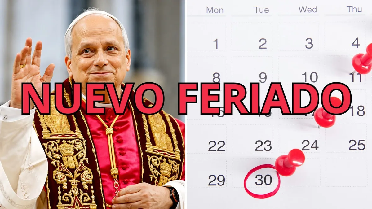 Triple feriado santo: ¿habrá 3 días de feriado y 5 de fin de semana para recibir a León XIV en Argentina?