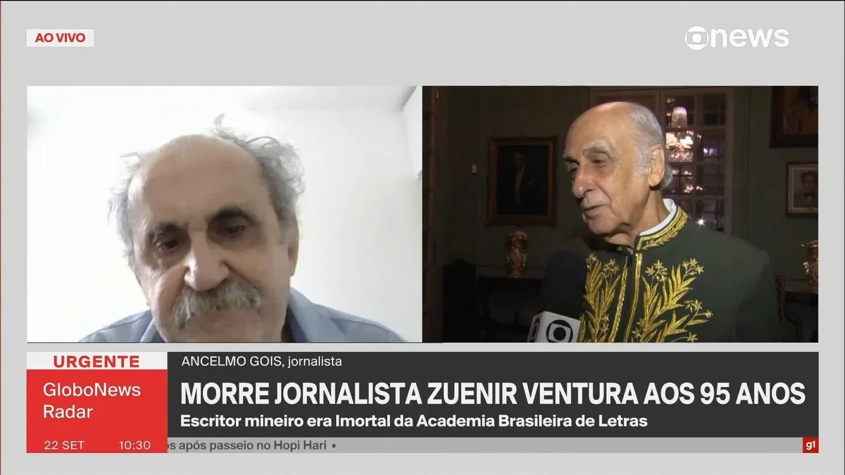 VÍDEOS: Zuenir Ventura, jornalista e escritor, morre aos 95 anos