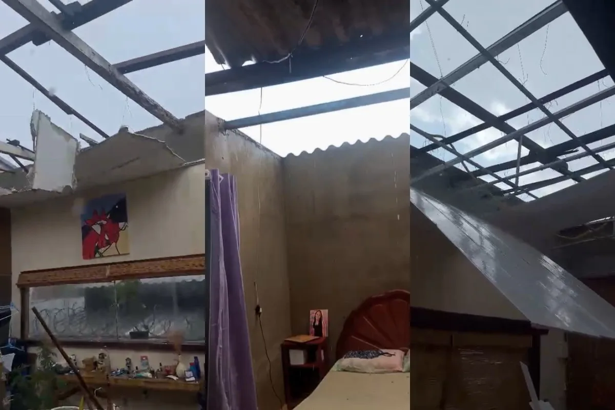 Chuva e ventos fortes deixam casas destelhadas em BH; 5 mil pessoas estão sem luz