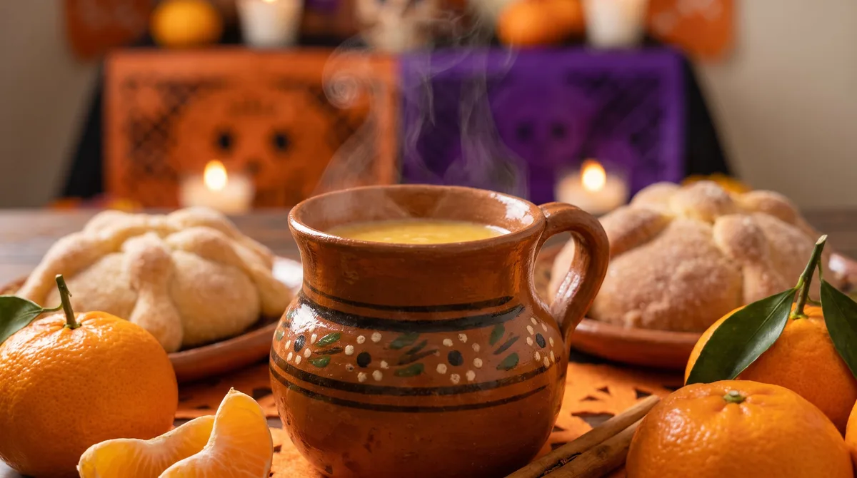 Cómo hacer atole de mandarina para Día de Muertos con pocos ingredientes