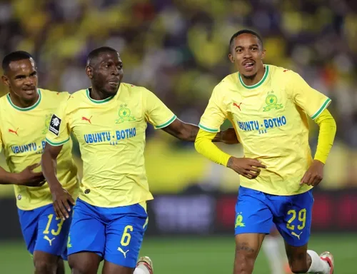 Sundowns grind out victory over Milford to join pirates at the top of the Betway Premiership
