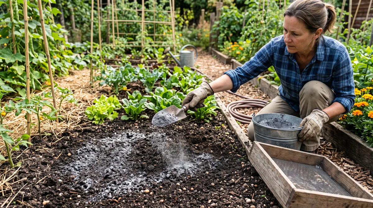 Seu jardim ficará lindo se você espalhar cinzas de carvão vegetal peneiradas nesses lugares