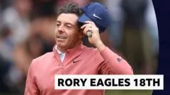 'Look at this!' - McIlroy in contention after eagle on 18th