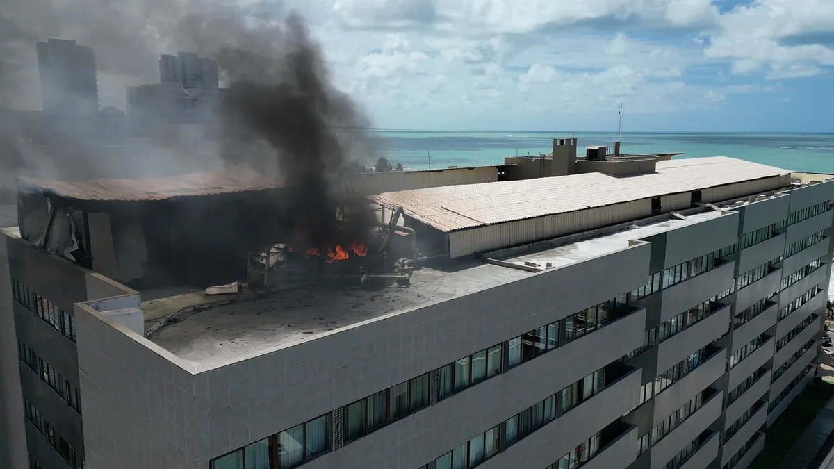 Incêndio no Ritz Suítes, em Maceió: duas pessoas vão para UPA