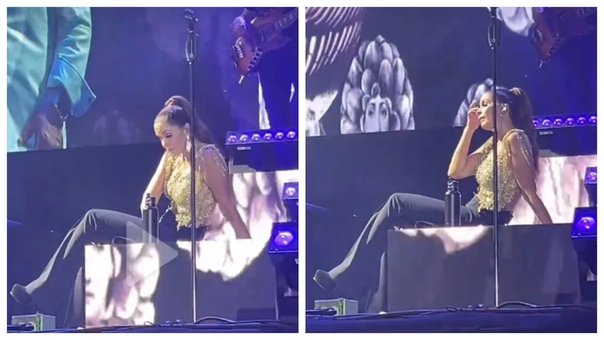El calor de Cancún afecta a Lucero durante su show por el Grito de Independencia