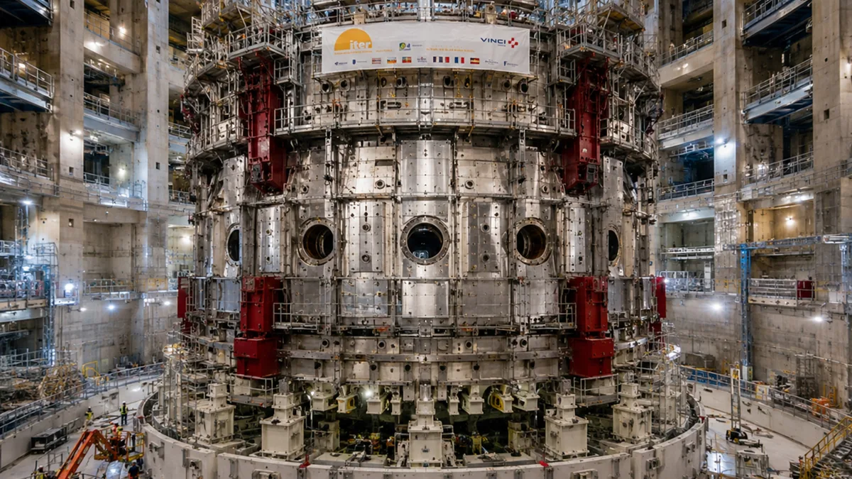 Megaobra de 400 mil toneladas está montando uma máquina de 23 mil toneladas capaz de trabalhar com temperaturas de 150 milhões de graus