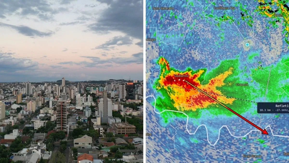 ‘Canhões’ antigranizo ficam de prontidão em Chapecó antes de nova tempestade