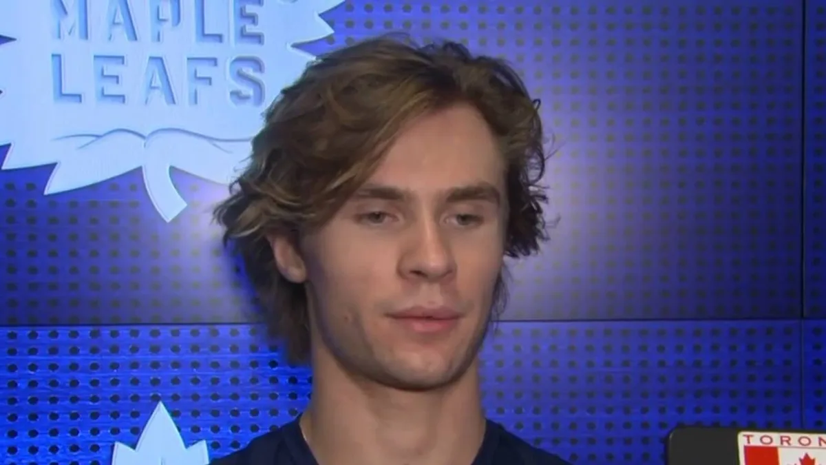 Leafs’ McKenna speaks on second-period benching against Sabres