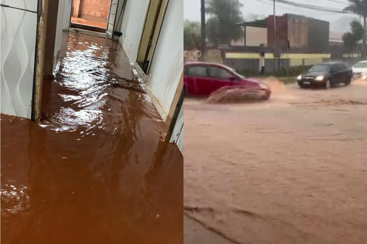 Chuva forte alaga ruas e casas em Campo Grande; MS segue sob alerta de tempestade e frio intenso