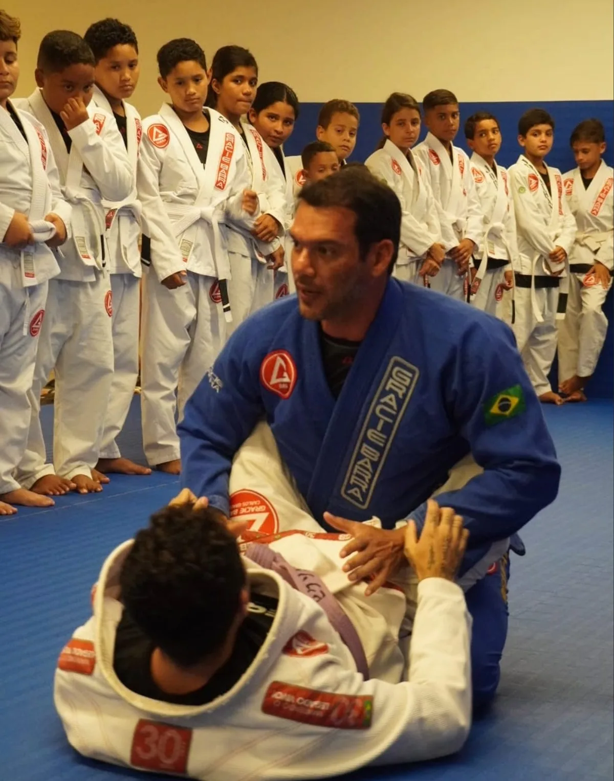 Presidente da CBF ministra seminário de jiu-jitsu em projeto social no interior do RN