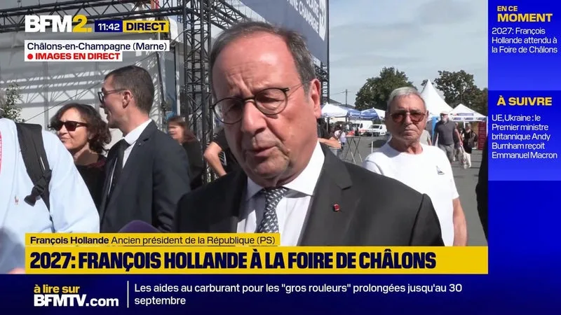 Budget: "Il faudra demander un effort à tous", déclare François Hollande en déplacement à la foire de Châlons