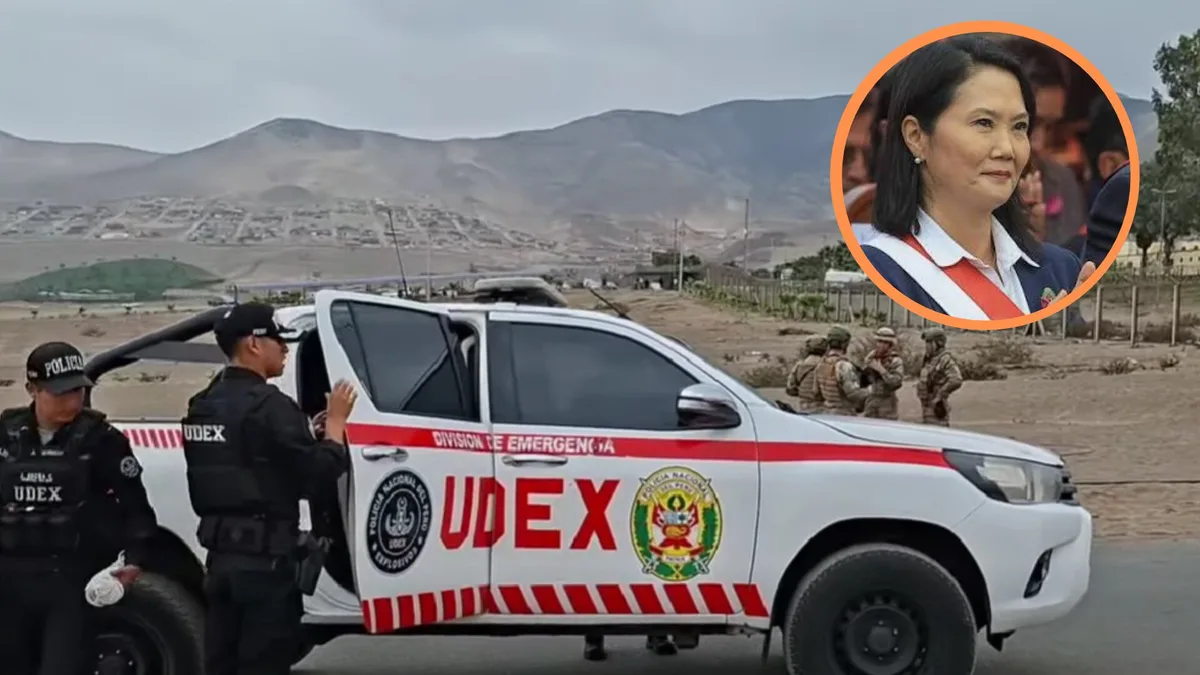 Hallan presunto explosivo y una nota amenazante dirigida a Keiko Fujimori en los exteriores del penal Ancón II