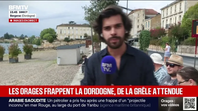 Dordogne: des orages s'apprêtent à toucher le département, de la grêle attendue