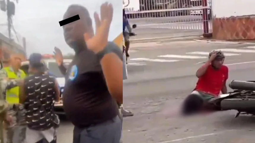 EN VIDEO | Omisión de socorro causó indignación tras accidente en La Guaira: Motorizado perdió la pierna
