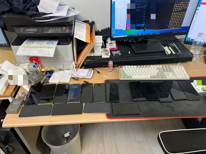소액대출 미끼로 대포유심 4185개 개통해 판매한 불법사금융 조직 검거