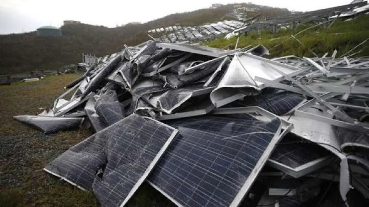 By 2060, discarded solar panels could total to 402 million tonnes; recycling them could...