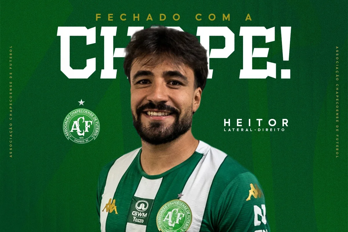 Chapecoense anuncia a contratação de Heitor, ex-Inter
