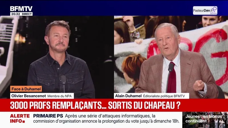 Mobilisation lycéenne: "C'est le revers de toutes les politiques de rigueur et d'austérité", explique Olivier Besancenot, membre du NPA