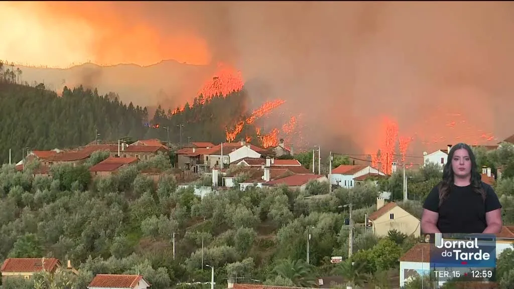 Mais de 800 bombeiros no combate às chamas em Proença-a-Nova