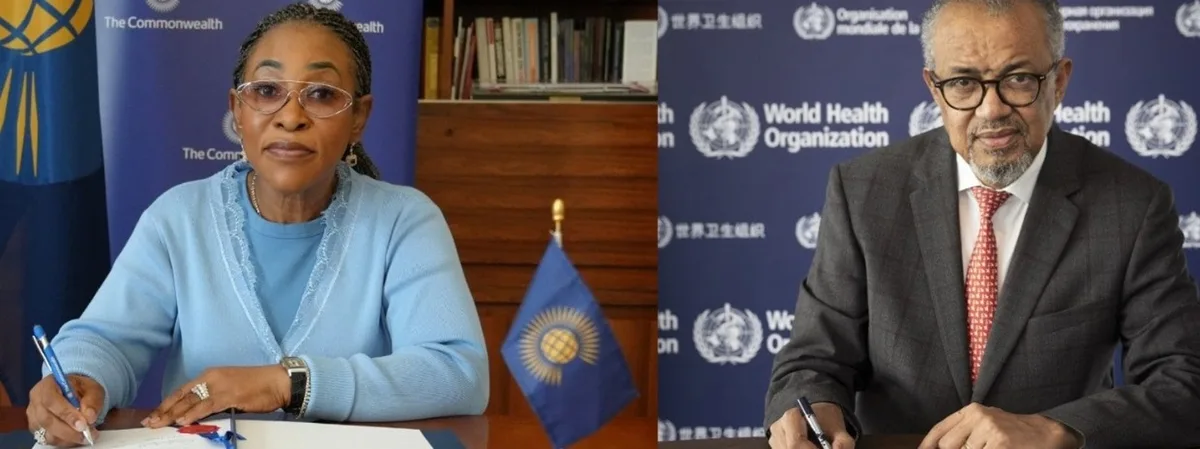 La OMS y la Secretaría de la Commonwealth renuevan su colaboración para promover la cobertura sanitaria universal