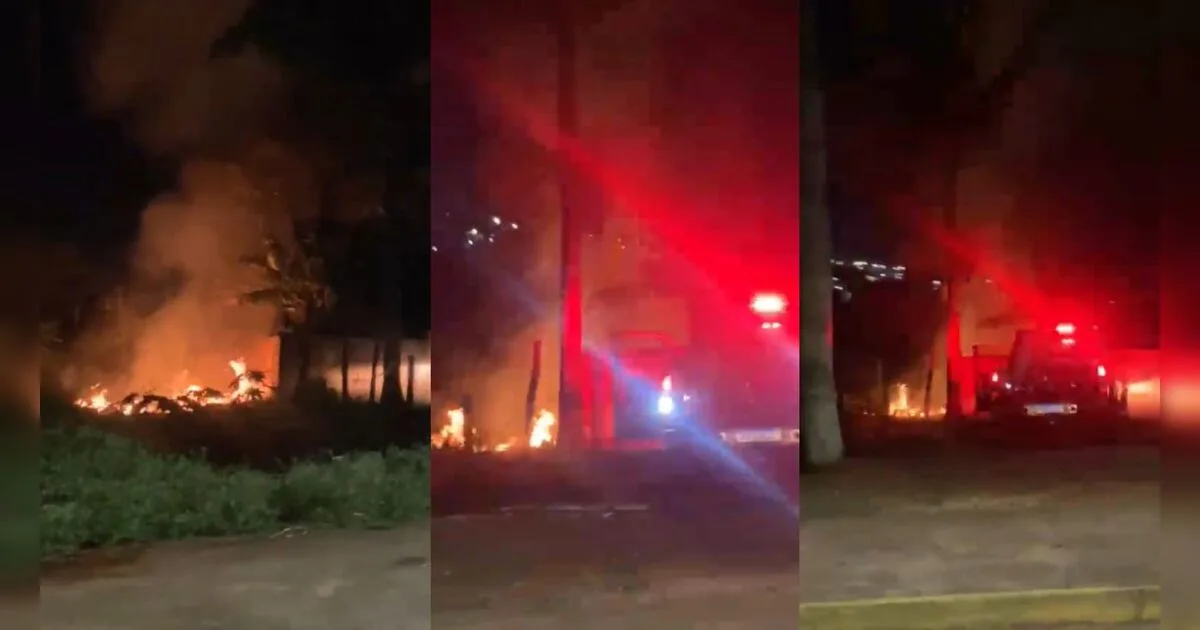 Incêndio ambiental mobiliza Corpo de Bombeiros em Apucarana