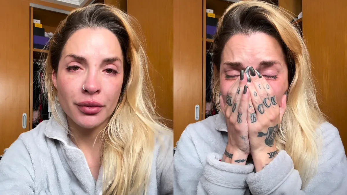 Ex-BBB Clara Aguilar chora e acusa ex-marido de abuso psicológico e agressão: ‘Não aguento mais’; assista Ex-BBB Clara Aguilar chora e acusa ex-marido de abuso psicológico e agressão: 'Não aguento mais'; assista (Reprodução/Instagram)