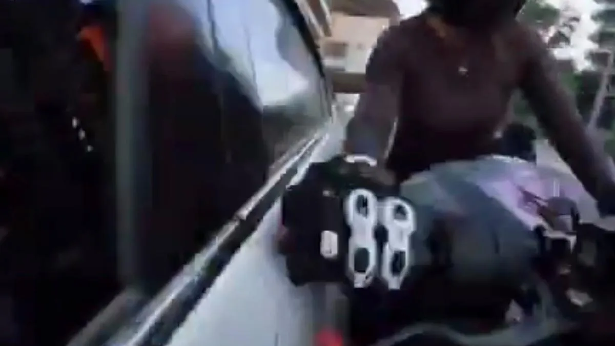 Gurugram woman biker thrown off sports bike after car hits her on Golf Course Road; police launch suo motu probe