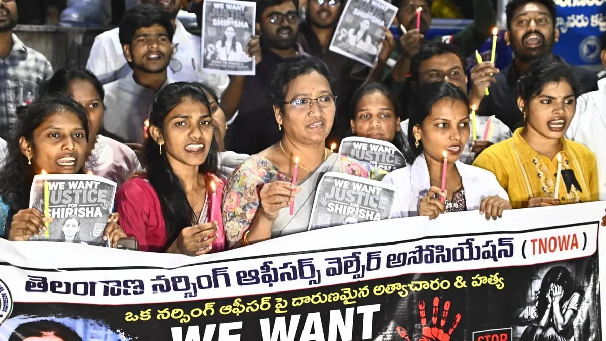 Candlelight vigil held in Hyderabad for 21-year-old nurse who was raped and murdered; nurses demand action against private hospital