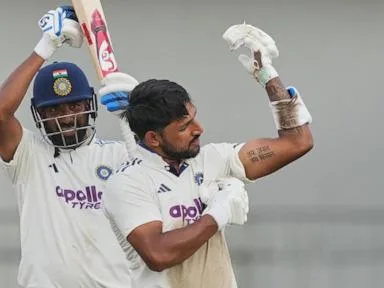 Jurel century helps India declare at 503-9 against Sri Lanka on Day 2