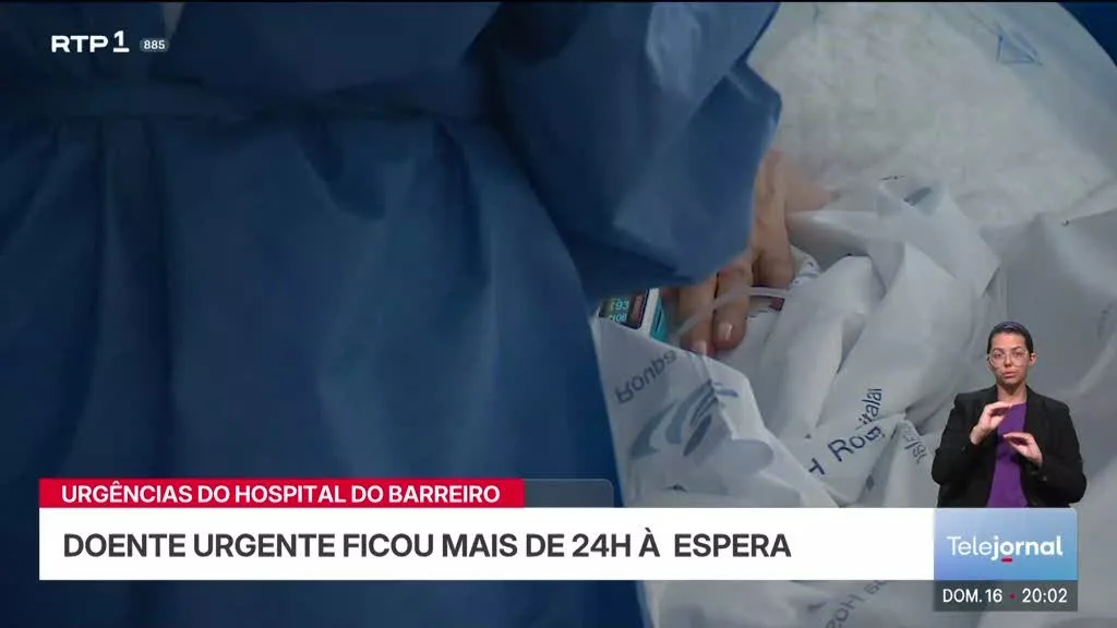 Hospitais com longas horas de espera nas urgências por falta de profissionais