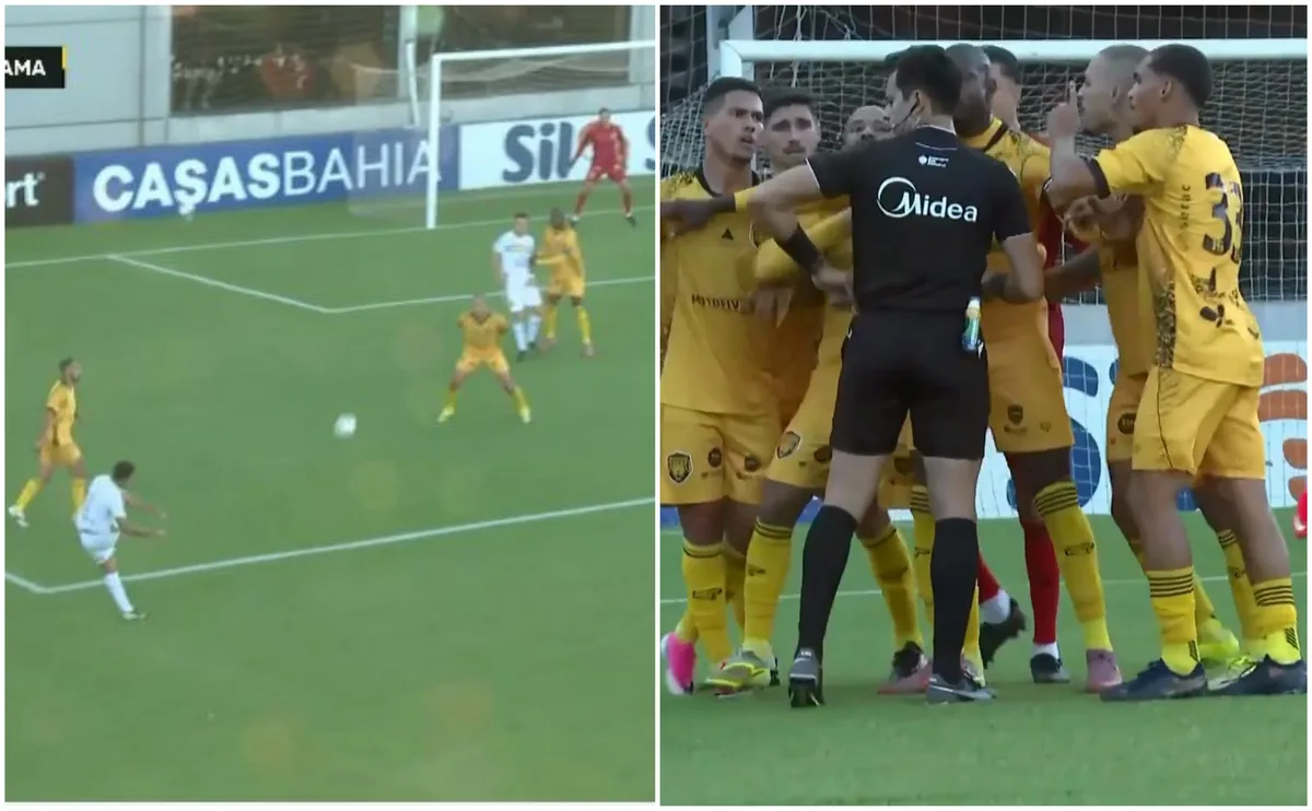 Sem VAR, duelo da Série C tem pênalti polêmico e gera indignação; veja o lance