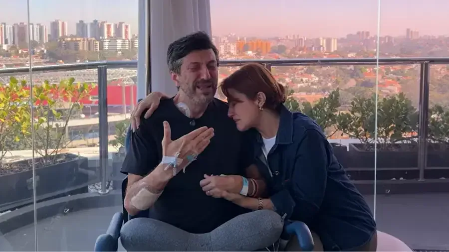 Lito Sousa chora ao falar de diagnóstico: ‘Queria mais tempo com meu filho’