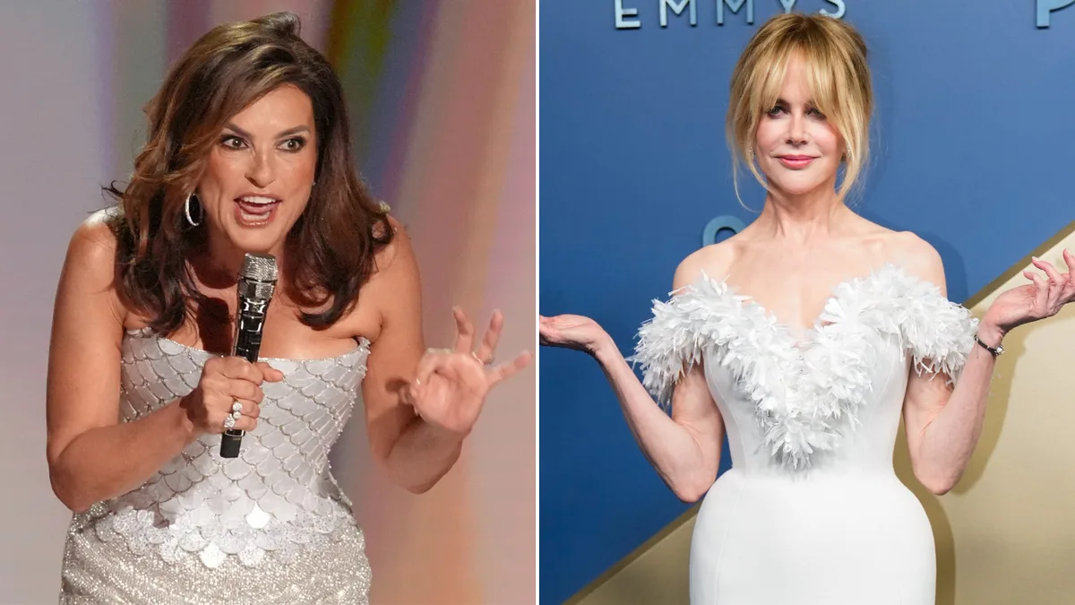 Nicole Kidman roasted in Emmy Awards opening monologue by host Mariska Hargitay