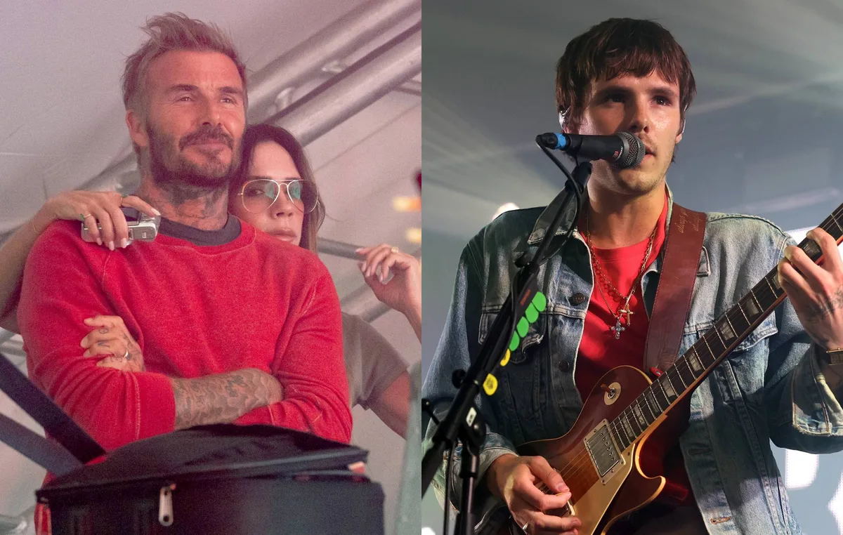 Watch David and Victoria Beckham support son Cruz from side of stage at Reading 2026