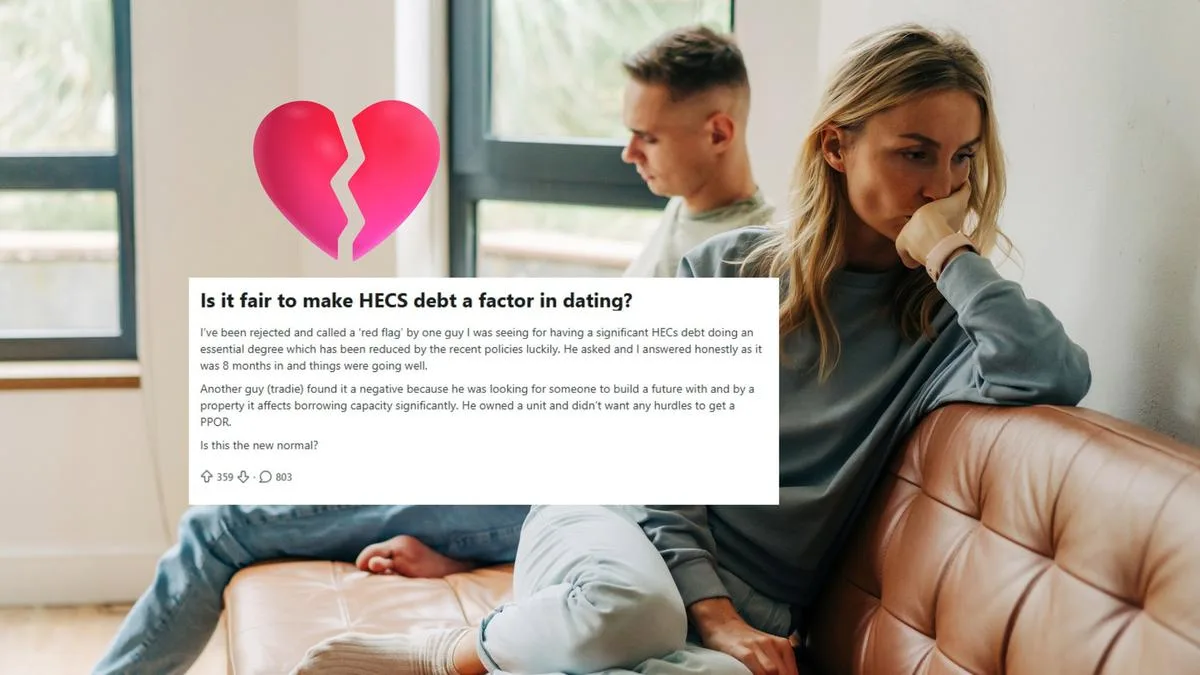 Aussie singleton sparks debate over ‘new dating normal’ after revealing how her student debt got her dumped