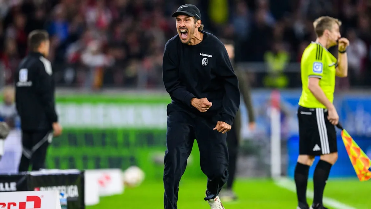 Auf dem Platz flippt er richtig aus - Die Wahrheit hinter Freiburgs Trainer-Vulkan