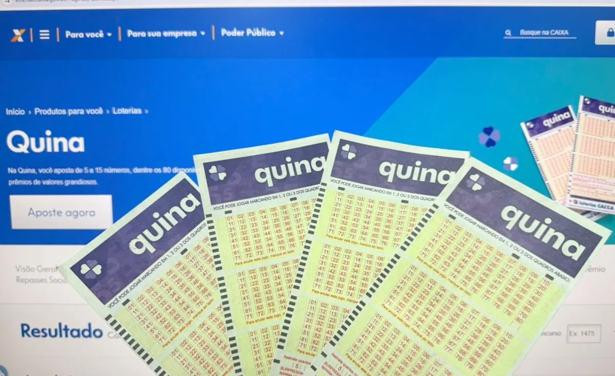 Acumulou! Quina não tem ganhador e prêmio chega a R$ 5,7 milhões