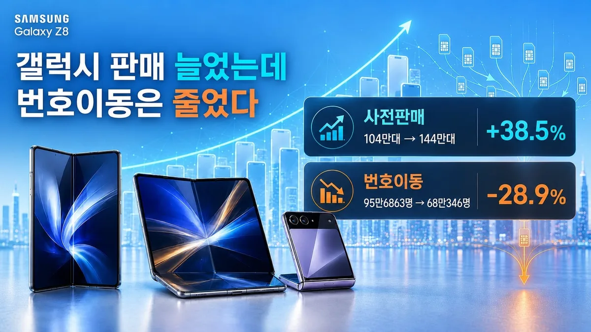 [비즈톡톡] 갤럭시 Z8 역대급 흥행에도… 번호이동 Z7 출시 때보다 29% 줄어든 이유는
