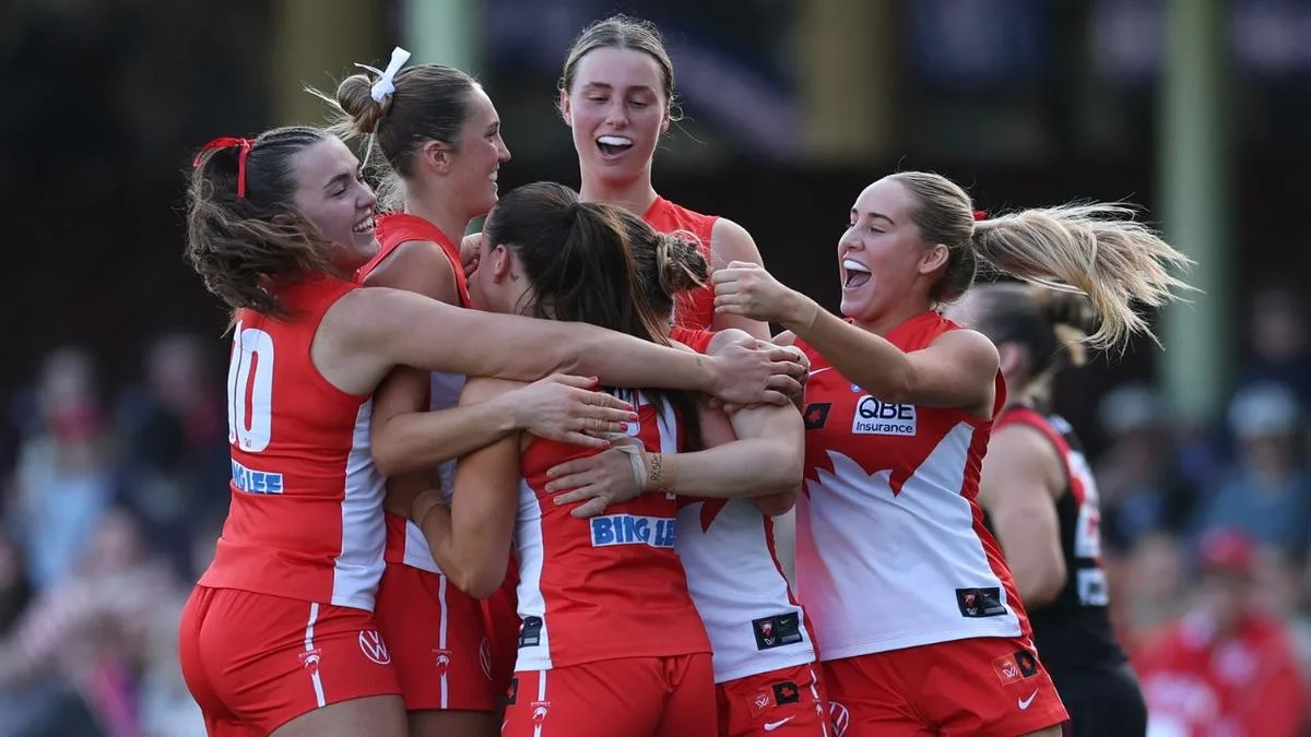 Swans’ AFLW team ride record support after men’s players’ alleged hotel scandal