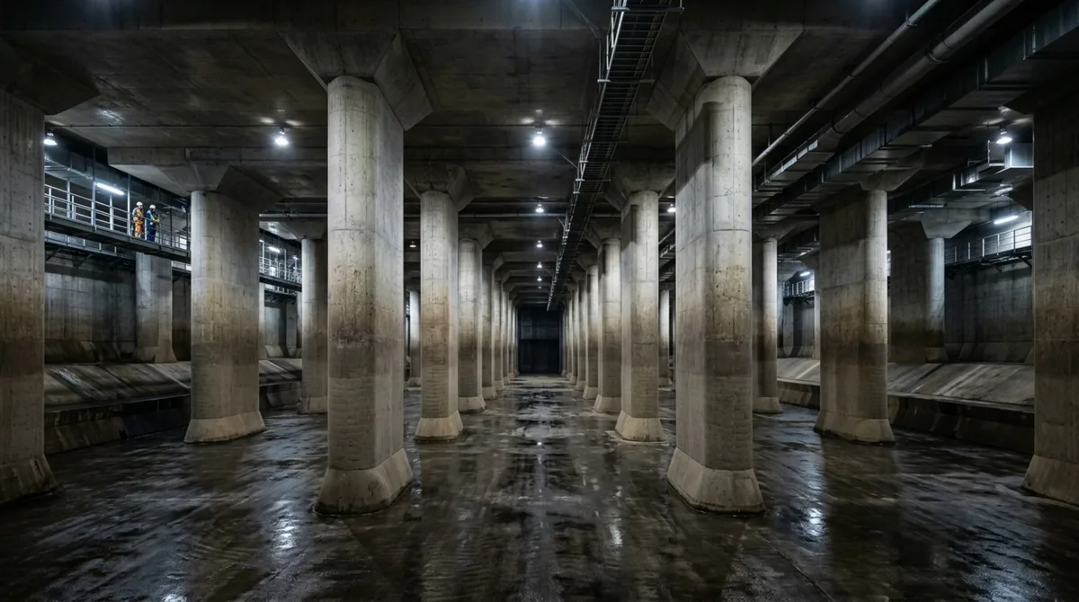 A catedral subterrânea de 50 metros de profundidade com pilares de 500 toneladas construída para proteger uma metrópole das enchentes