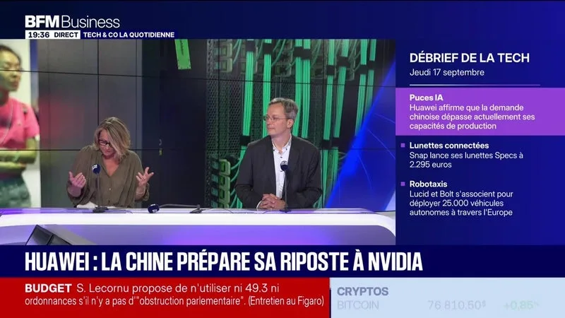 Huawei : la Chine prépare sa riposte à Nvidia - 17/09